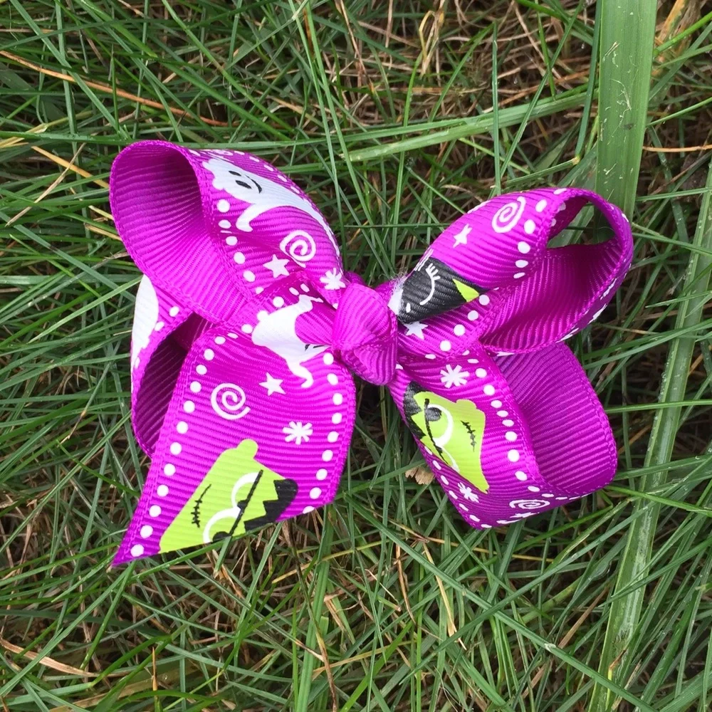 Girls Halloween Hair Bow